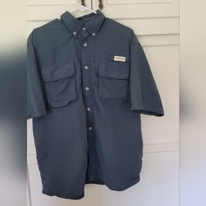 Magellan Outdoors Short Sleeve Fishing Shirt - Slate Blue